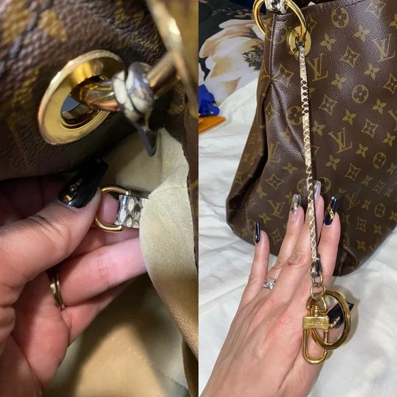 🦄✨RARE Louis Vuitton Artsy MM Python handle Exotique - Picture 12 of 16